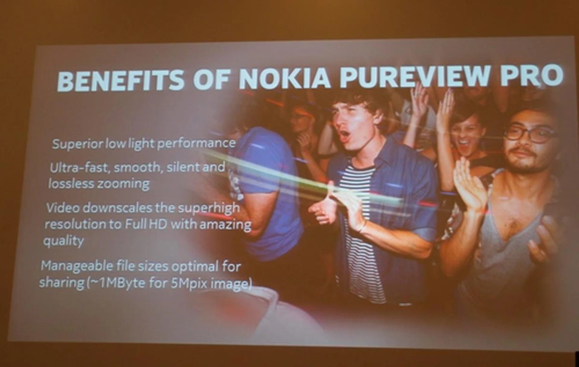 The phone's 41-megapixel sensor works in conjunction with in-house processing algorithms for pixel oversampling to provide higher quality photos.