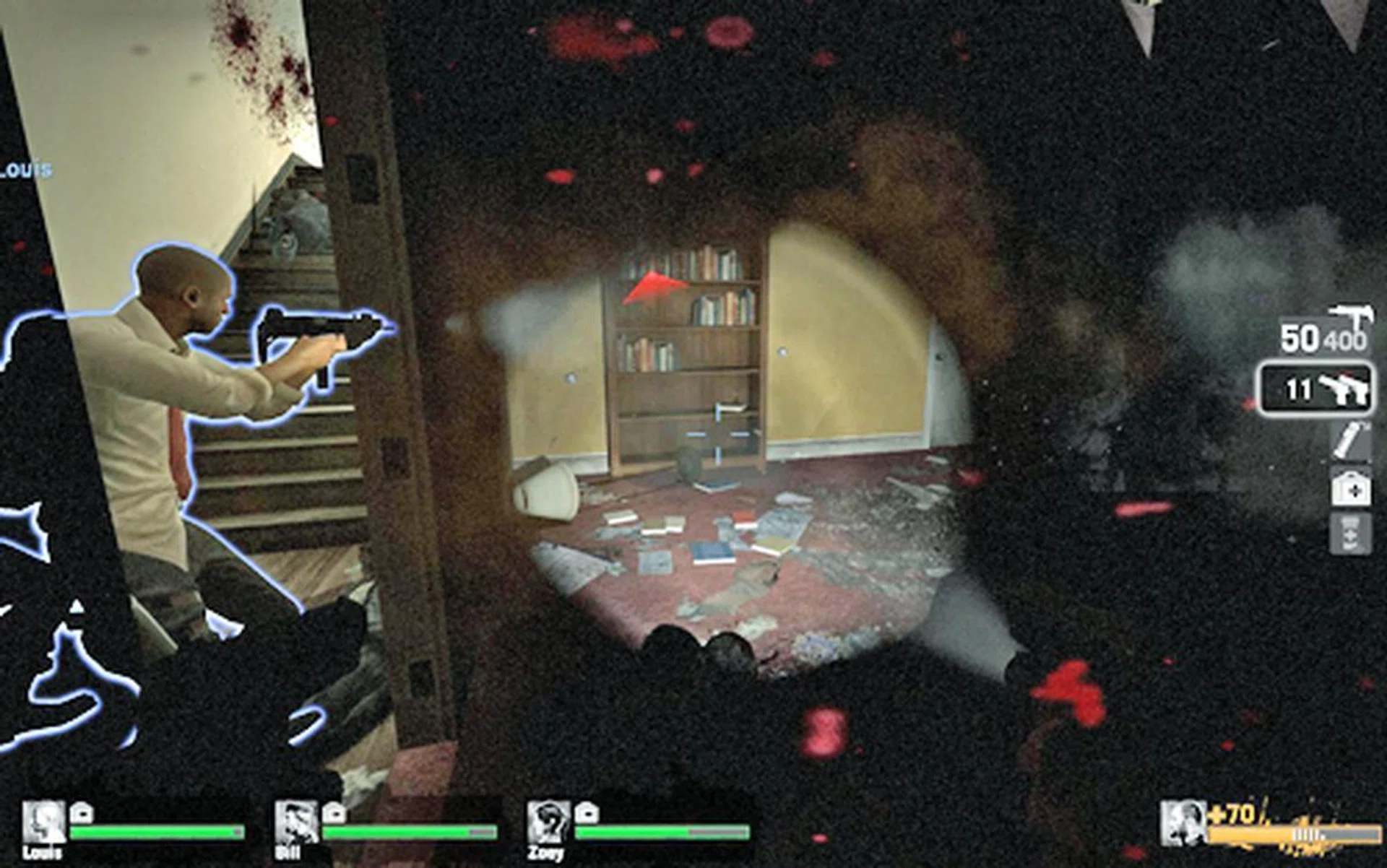 Again, obtained from print screen. Games like Left 4 Dead benefit greatly from 3D Vision as it heightens your senses and makes you feel more involved.