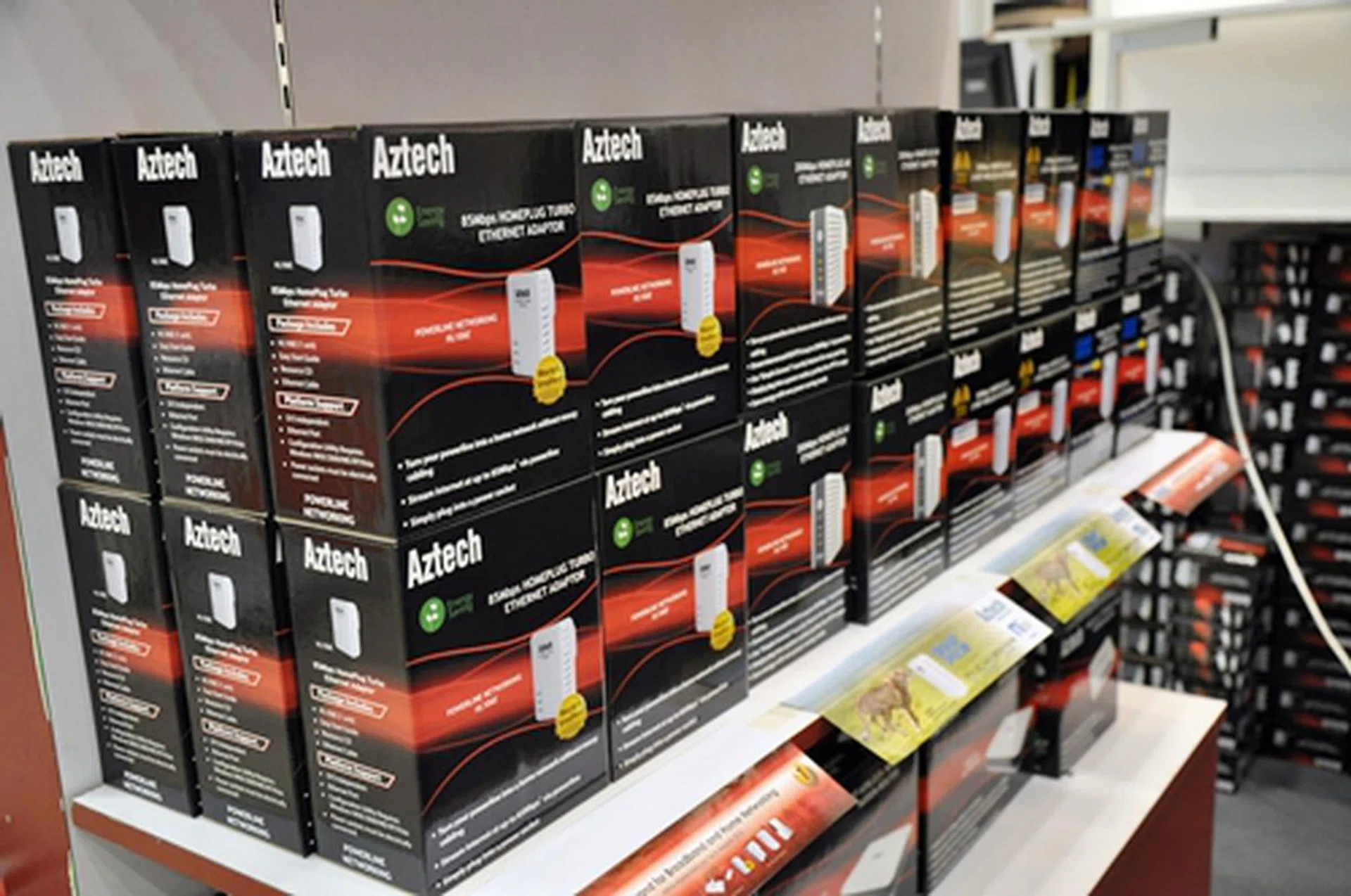 HomePlugs anyone? Aztech's offering HomePlugs going from $159 (HL110EW) to $45 (HL106E).