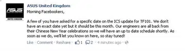 Source: ASUS United Kingdom Facebook Page