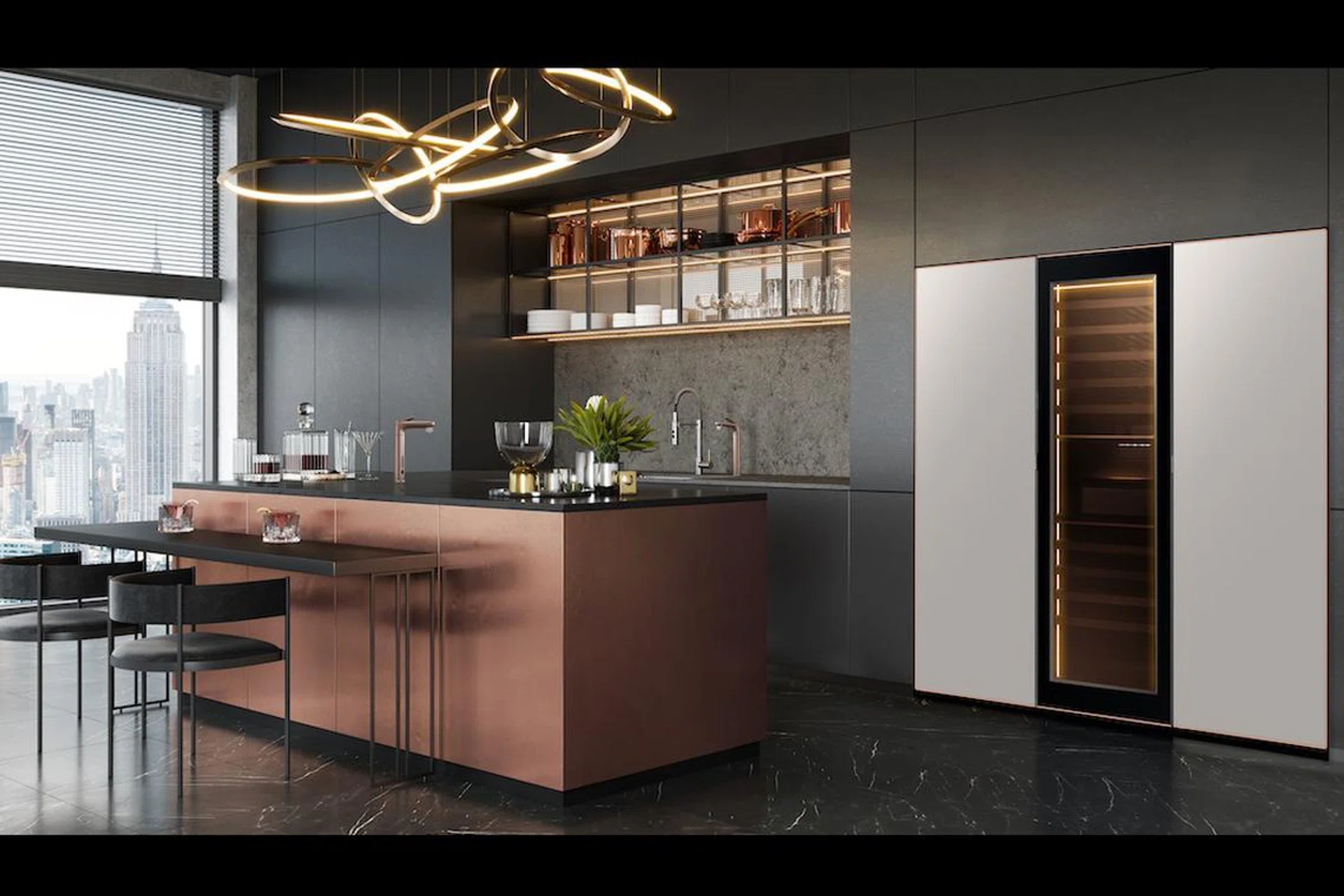 Worried that your fridge will look out of place among designer furnishings? Samsung has an answer for you. (Image: Samsung)