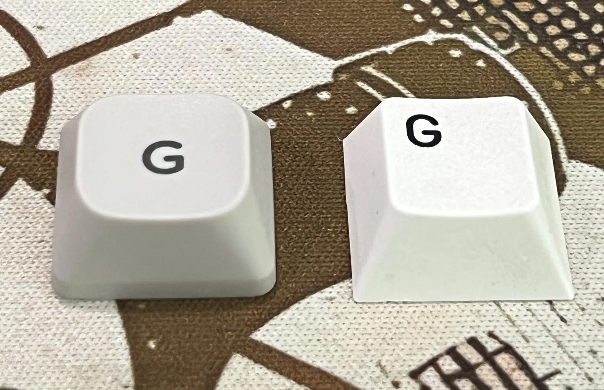 Nuphy mSA profile keycap comparison