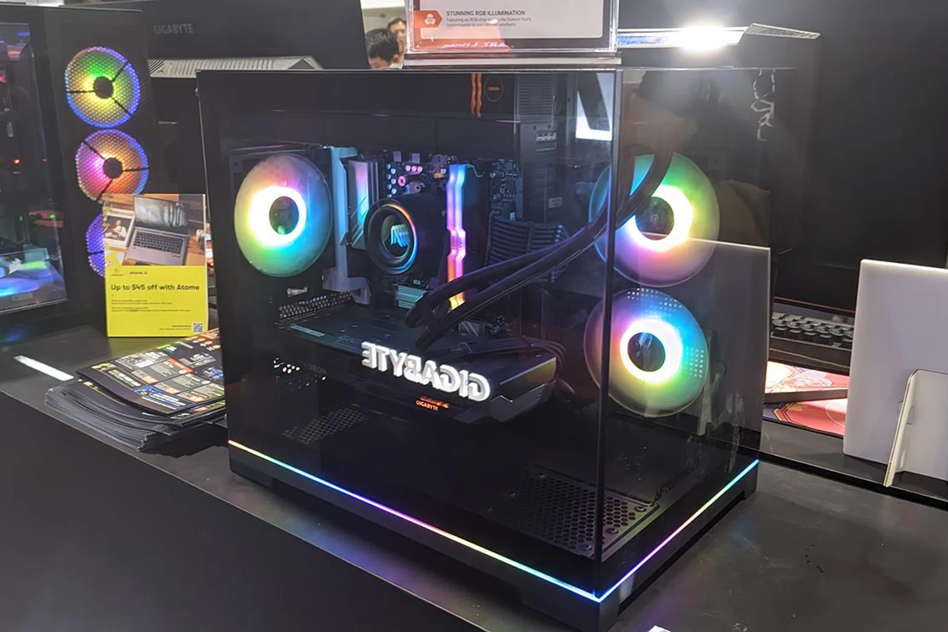 A specific config gives you an RTX 5070 under S$2K, though you’re stuck with a Ryzen 7 7500F (pictured here is one system running a Radeon GPU).