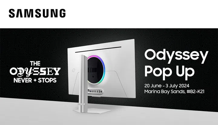 Samsung's mini-campaign at MBS lets the public try out its Odyssey gaming monitors, so you can see what all the hype is about.