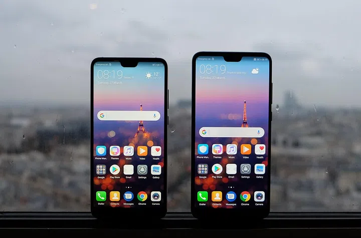 The Huawei P20 and P20 Pro.