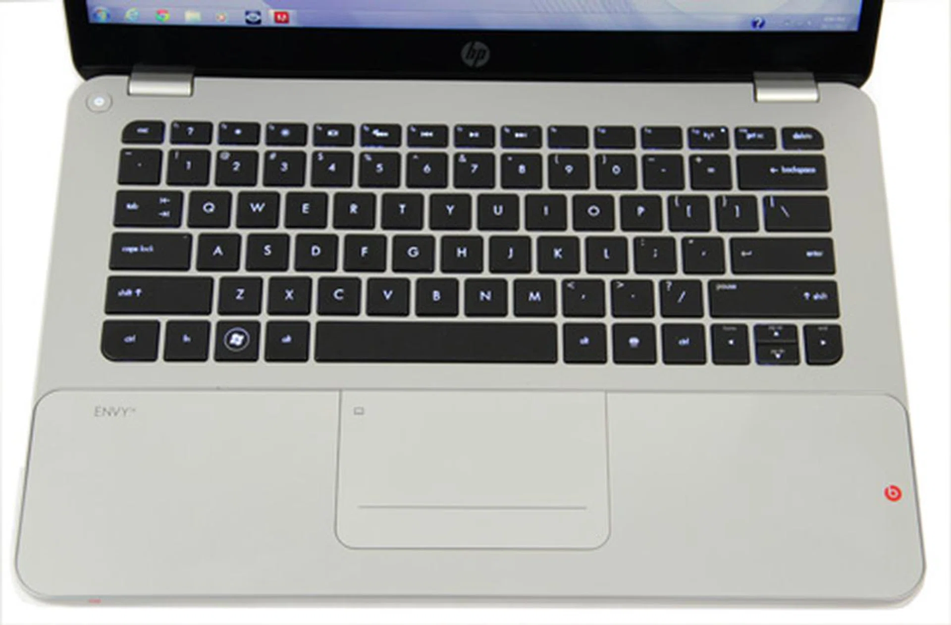 The Spectre has one of the best keyboards we've tested for an Ultrabook machine.