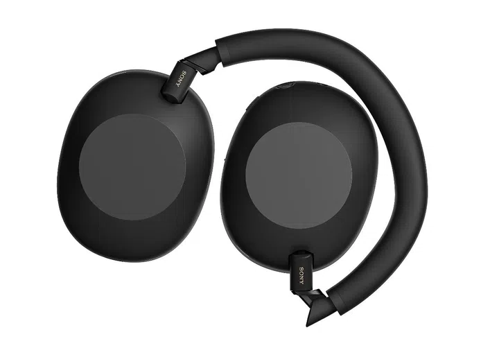 The WH-1000XM6 is also available in black and—look—it folds! Photo: Sony