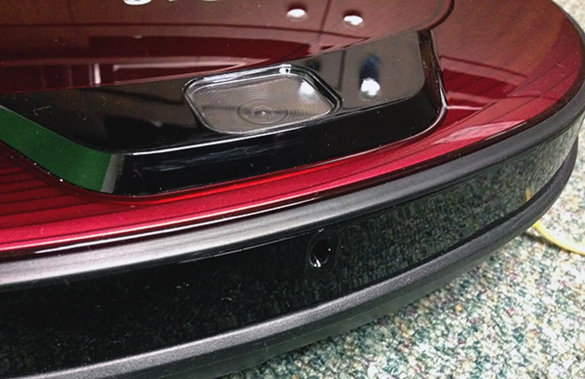 The Hom-Bot Square has three of these ultrasonic sensors to help it 'see'.