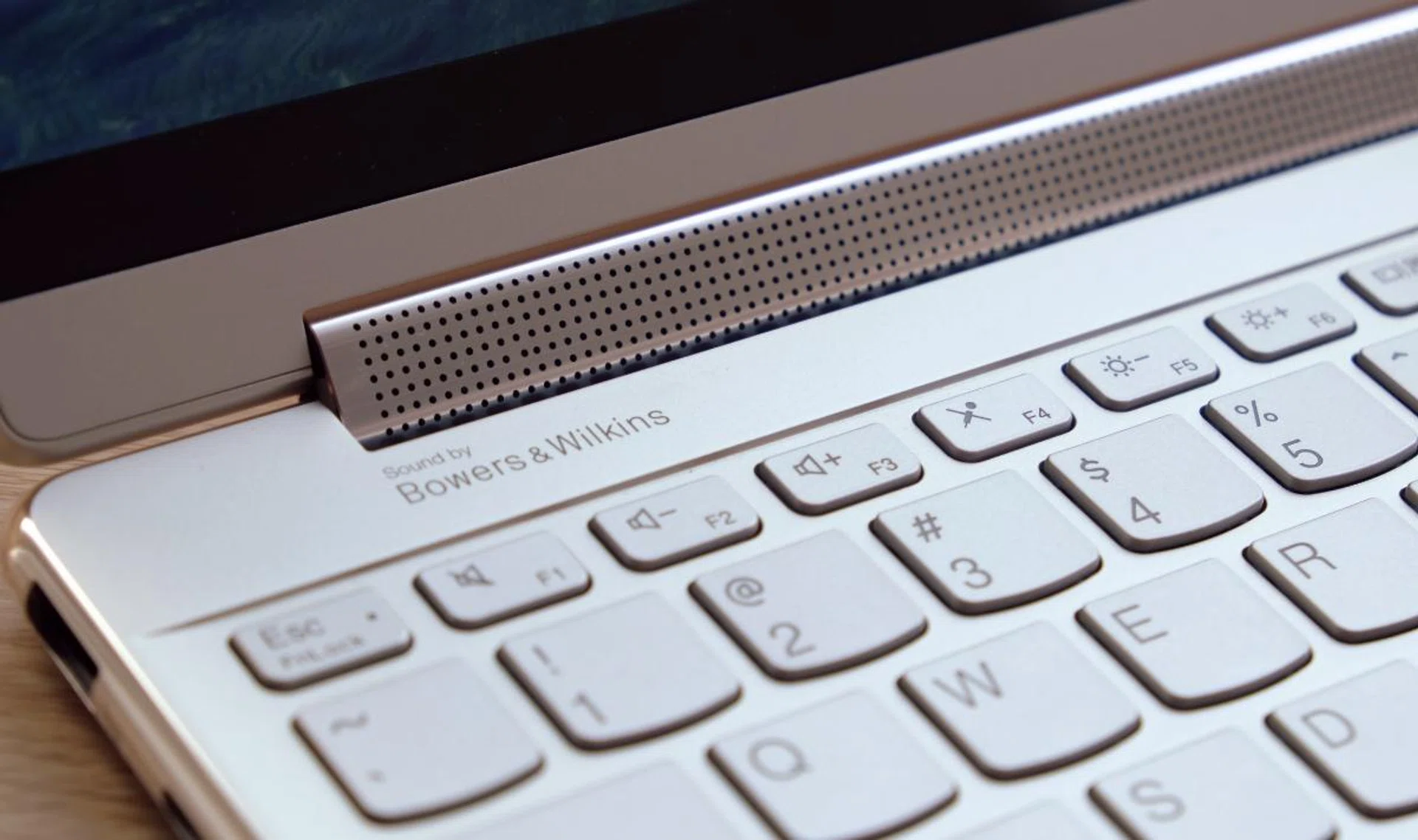 The Bowers & Wilkins speakers are quite good. They are clear, they get loud, and they project a wide soundstage.