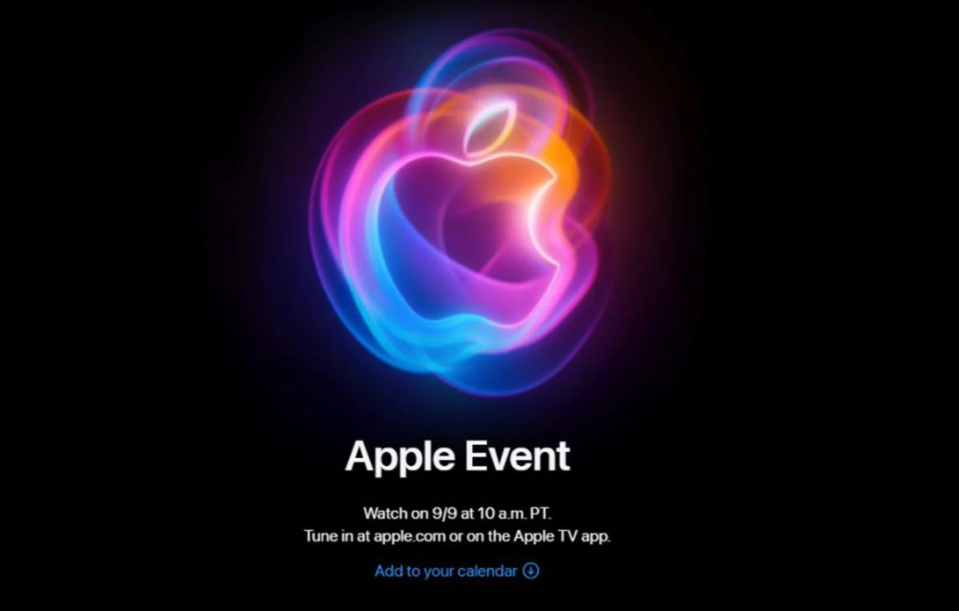 The Apple event on 9 September will be streamed on apple.com, Apple TV app and YouTube.