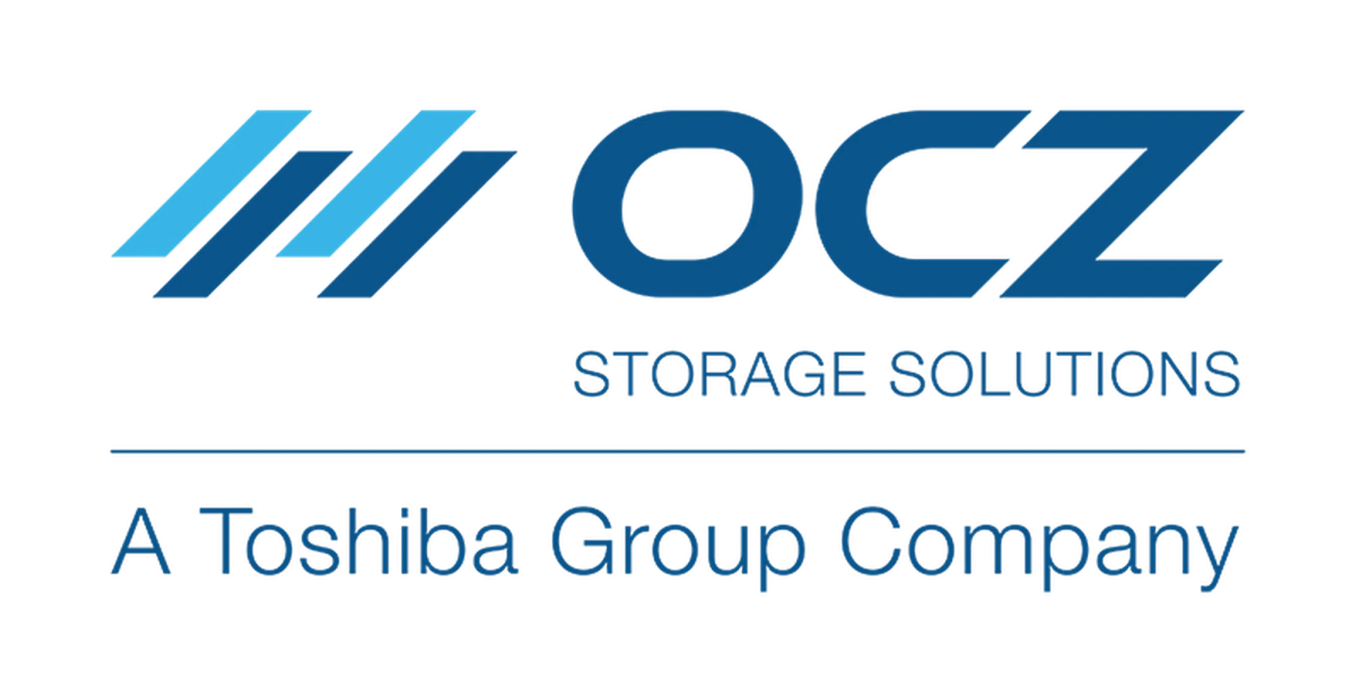 OCZ's new company logo clearly states its relationship with NAND memory giants Toshiba.