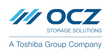OCZ's new company logo clearly states its relationship with NAND memory giants Toshiba.
