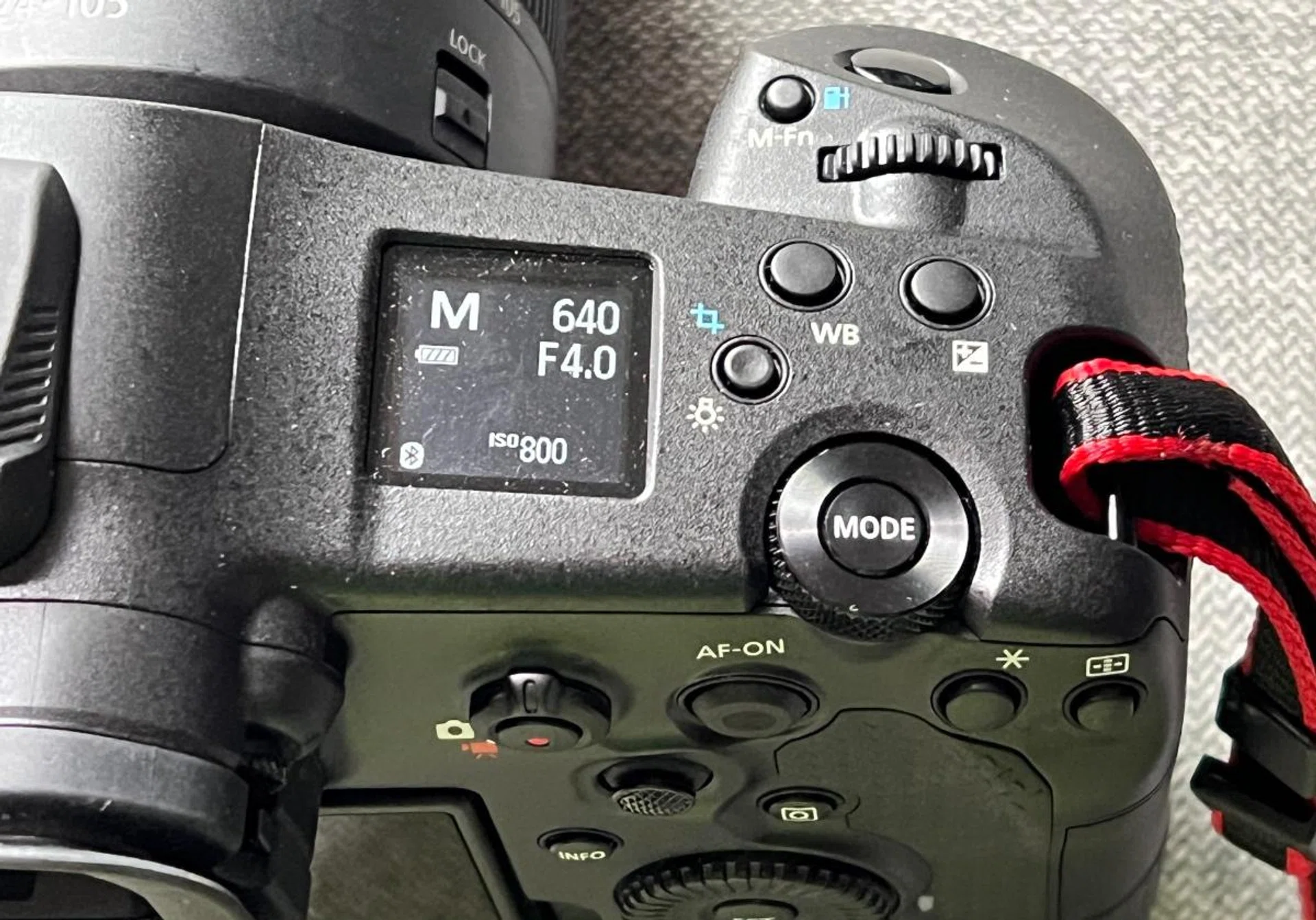 The small LCD in the top right lets you know at a glance what your key shooting settings are. Photo: HWZ