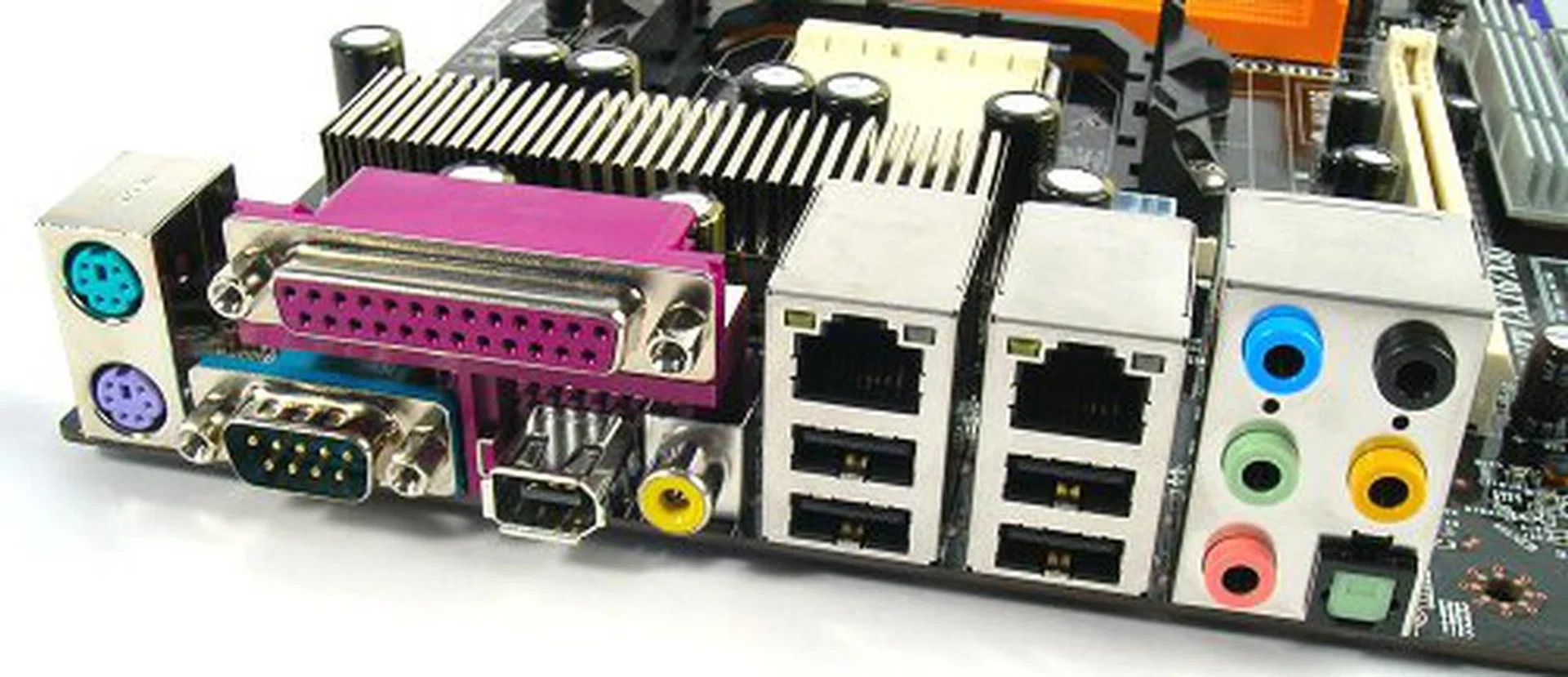 Full range of USB, FireWire, RJ45, audio and legacy connections are available on the rear I/O.