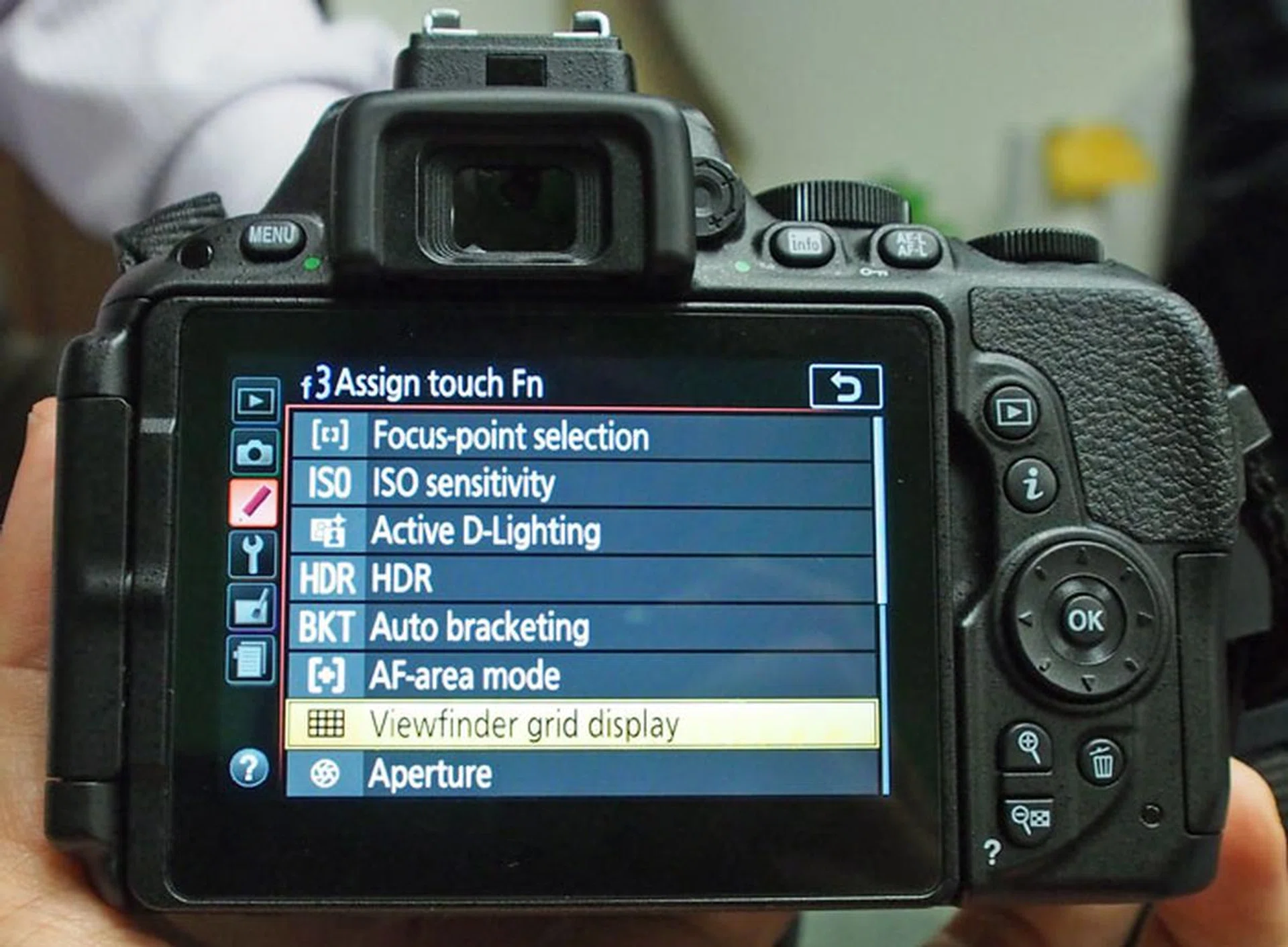 A whole slew of settings can be assigned to Touch Fn.