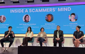 The panel for “Inside a Scammer’s Mind”.