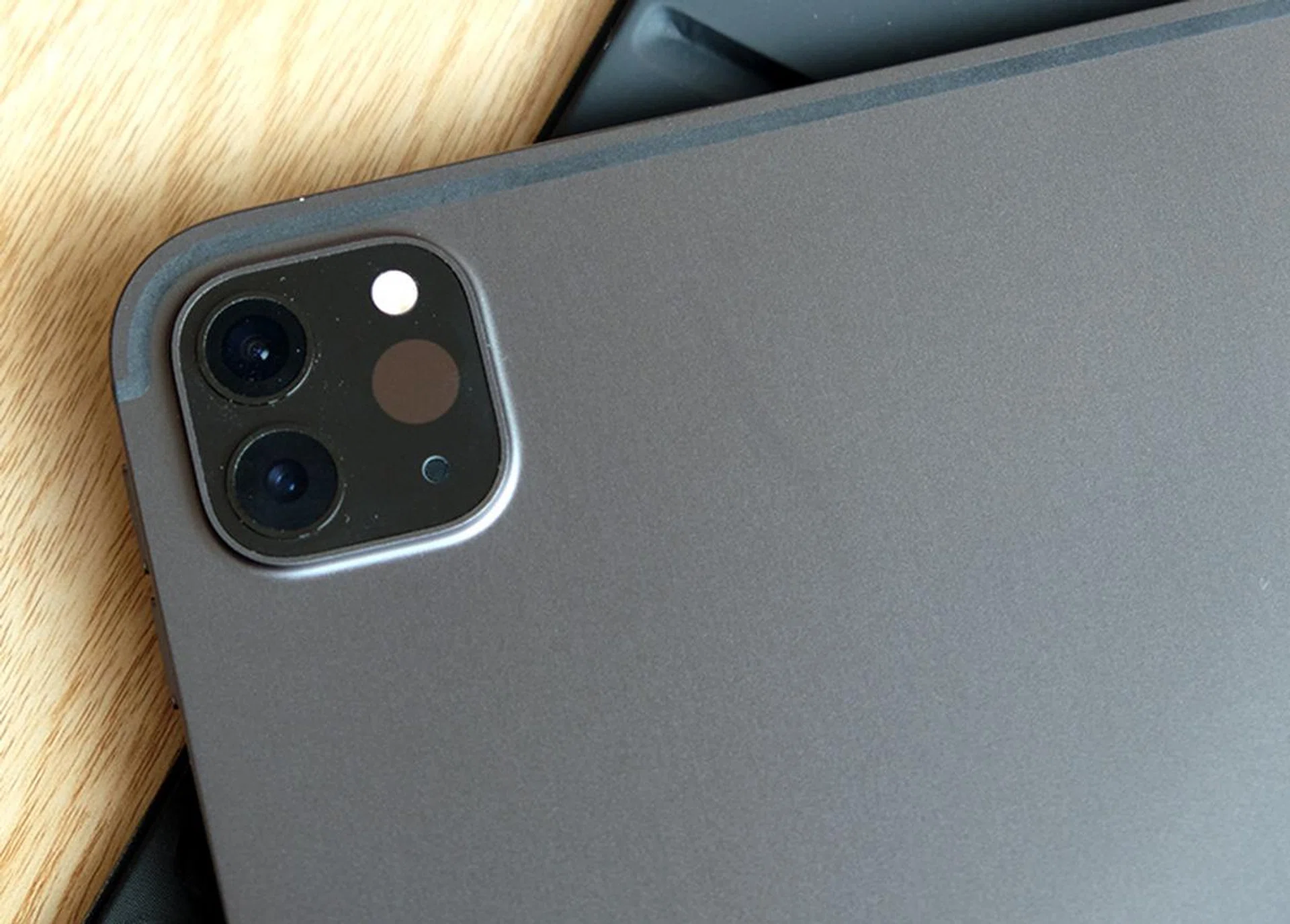 The larger camera bump houses an additional ultra wide camera and lidar scanner.