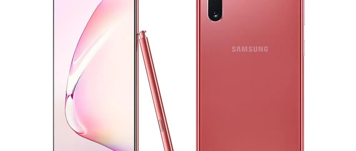 Get the Aura Pink Samsung Galaxy Note10 from 9th November