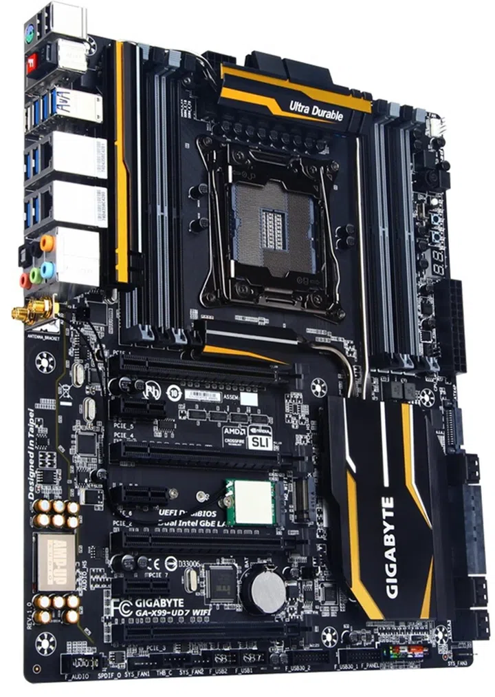 Gigabyte GA-X99-UD7 WIFI (Image source: Gigabyte)