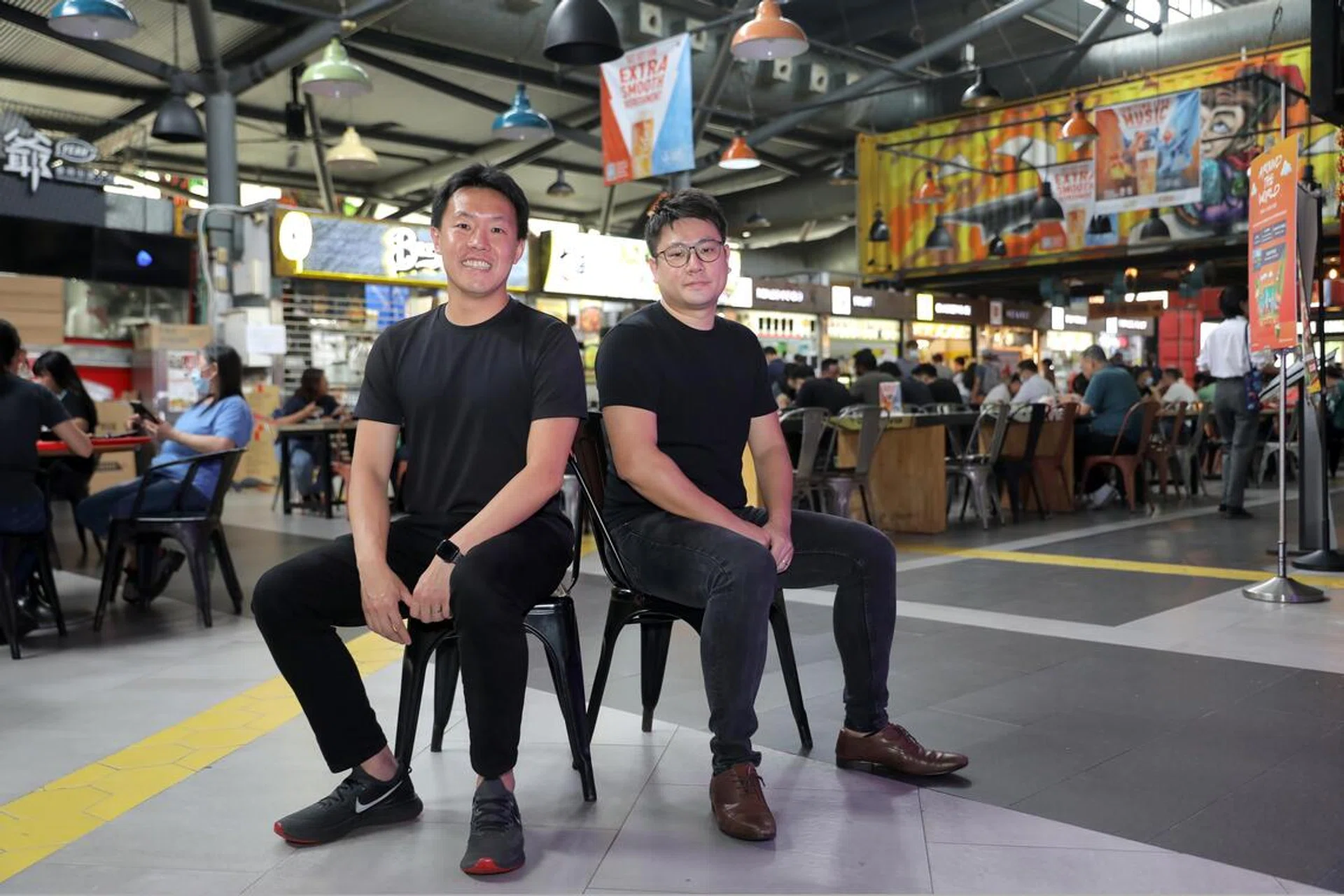 ShopBack co-founders Henry Chan (left) and Joel Leong at Timbre One North, on June 30, 2022. In 2014, they started ShopBack with four other Zalora alumni.  [Lunch With Sumiko]