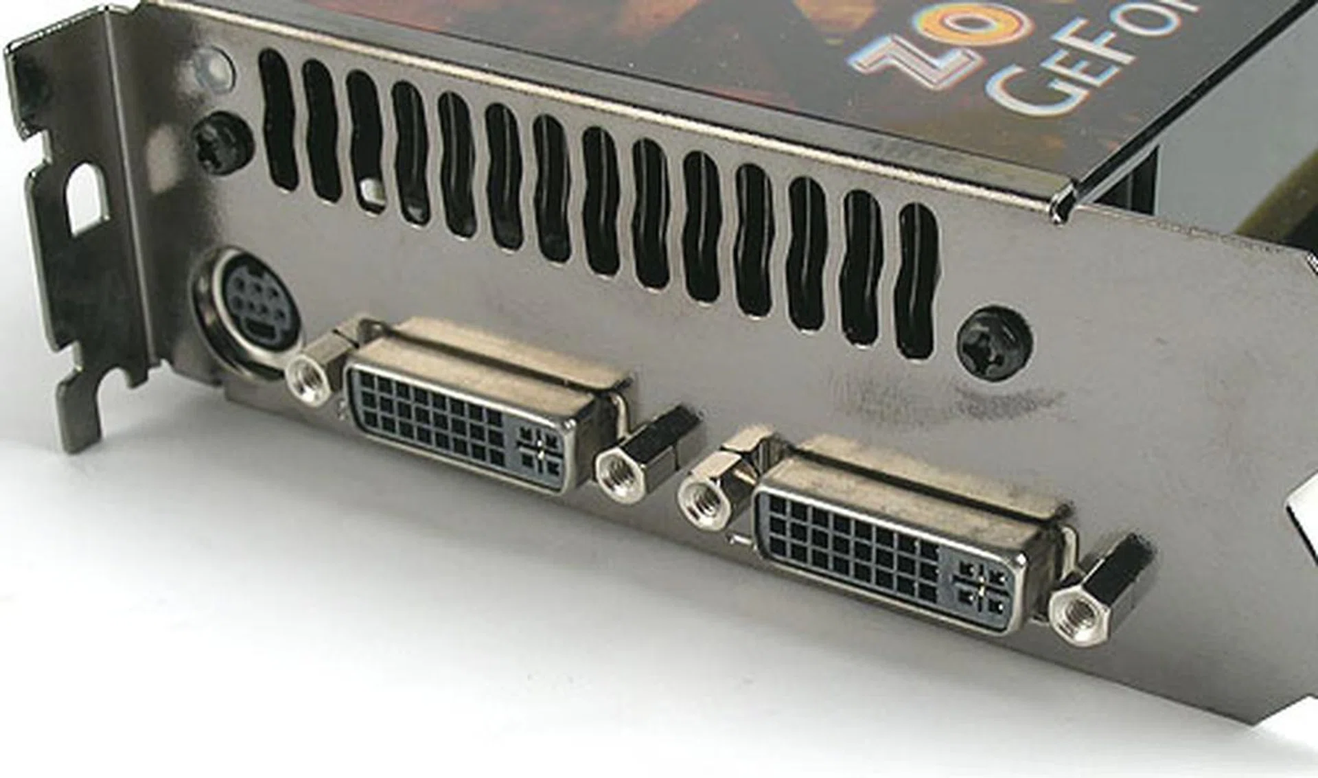 While NVIDIA went with a HDMI output on the GeForce 9800 GX2, it's the usual, same set of outputs on the GTX, including a pair of dual-link DVI outputs and a mini-DIN connector. 