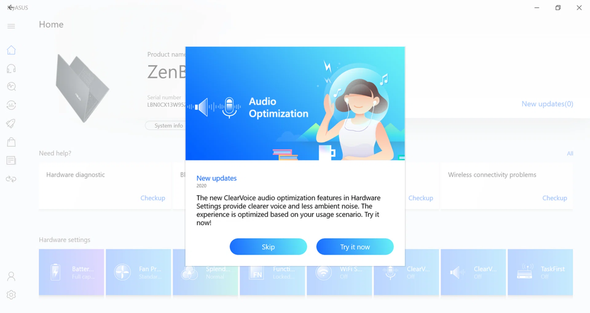 ClearVoice uses noise-cancelling technologies to help clean up your audio.