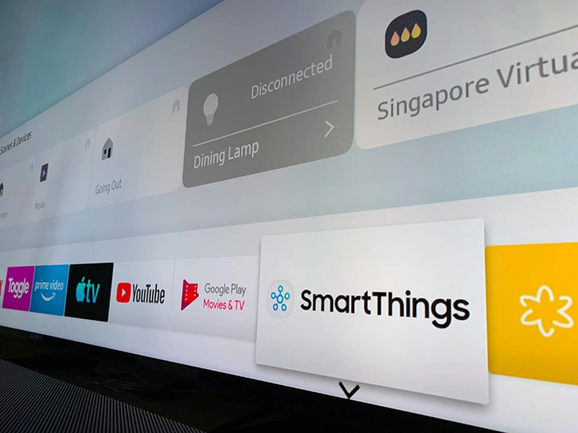 In addition to a mobile version that's available on both iOS and Android, there's also a SmartThings app for Samsung smart TVs. The latter brings home control features to the big screen.