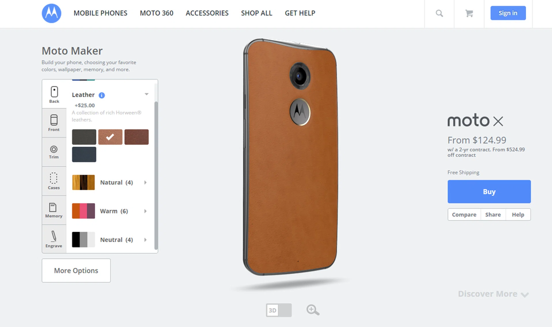 Here's one we customized earlier on the store. Unfortunately the Moto Maker store is only available in the US.