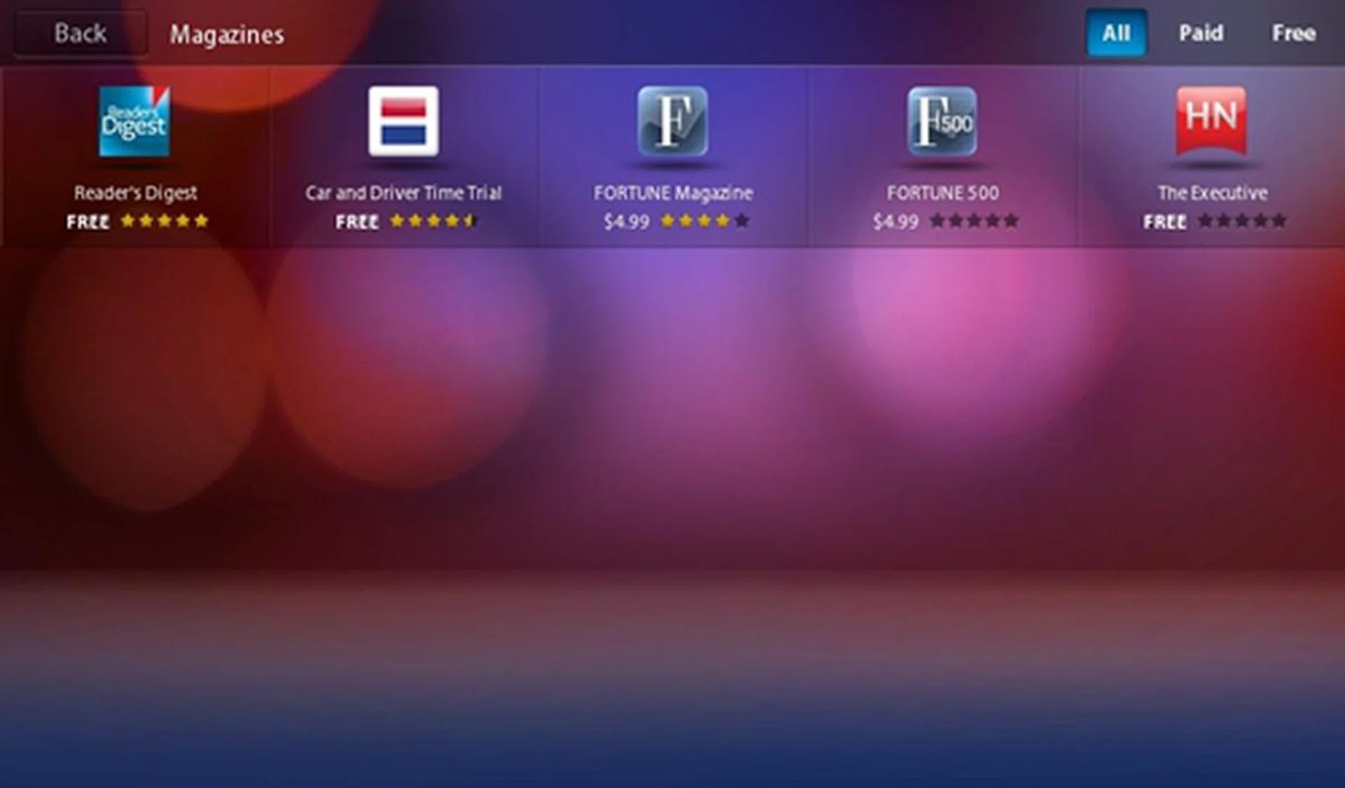 We hope the support for Android apps will help boost the e-magazine category in the near future.