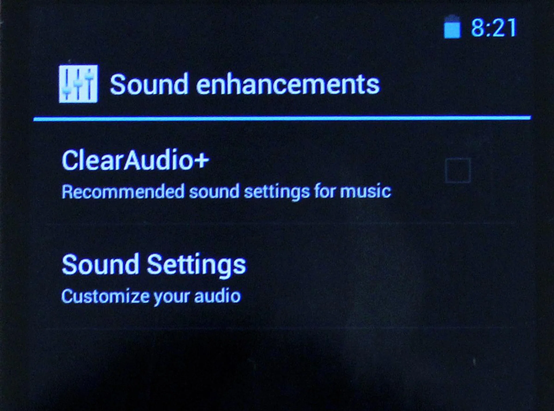 Turning on ClearAudio+ really changes the way the ZX1 sounds. 