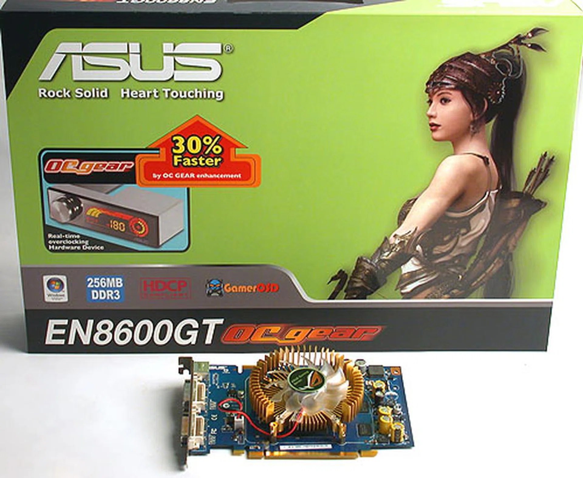 Control freaks will rejoice at the easy access to the fan and clock speed with a twist of the knob. ASUS' OC Gear module is targeted at these users. 