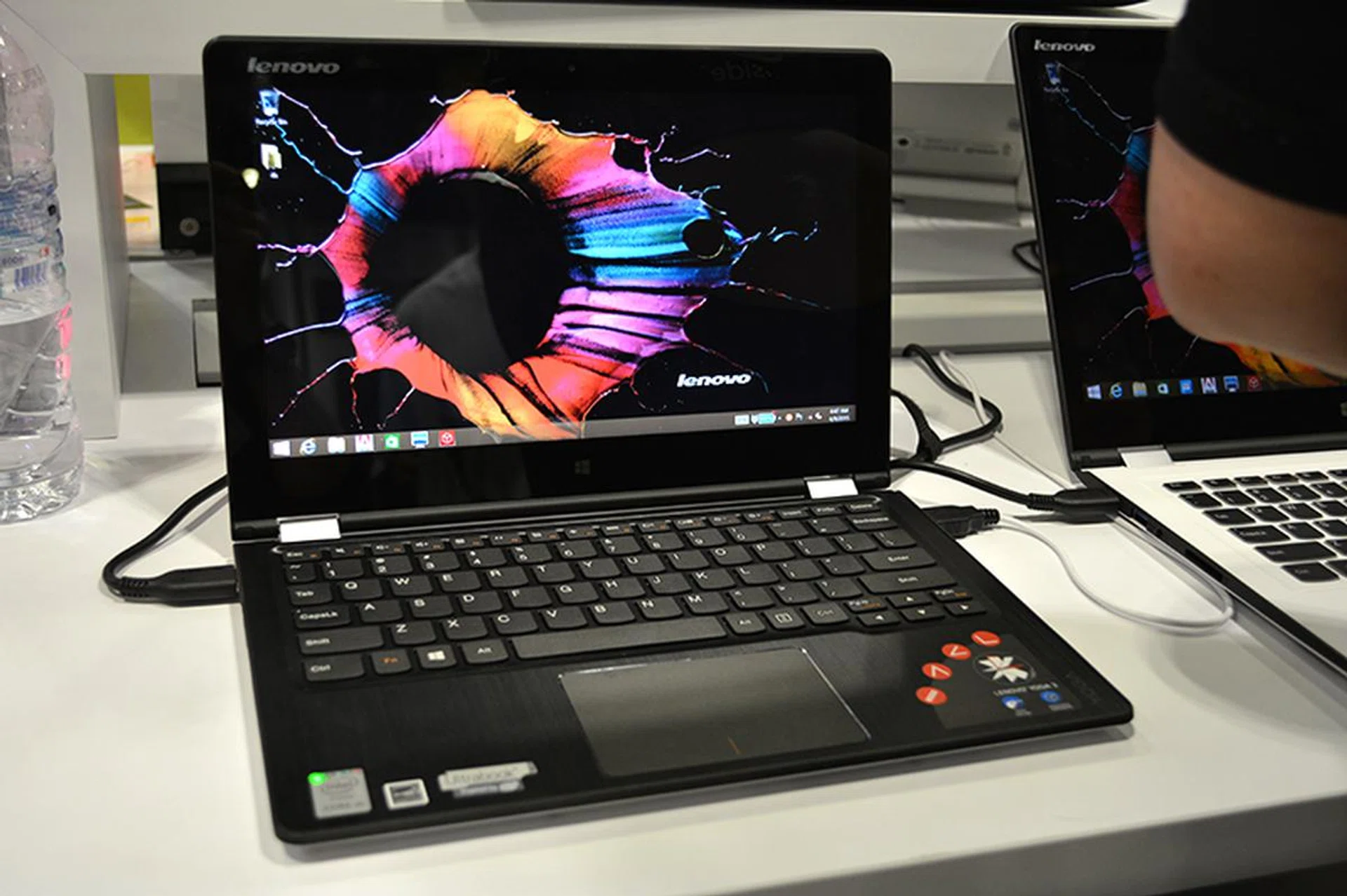 The 11.6-inch Lenovo Yoga 3 comes with an Intel Core M-5Y10c processor, 8GB of RAM, and a 128GB SSD. The 1920 x 1080 IPS display supports 10-point multi-touch and you’ll get a free Nikos Premium screen protector to go with it (applicable to purchases of all Yoga devices). Other freebies include a three-year McAfee Internet Security subscription and a Yoga sleeve case. It is available at $949 (U.P. $1,099) and comes in light silver only.