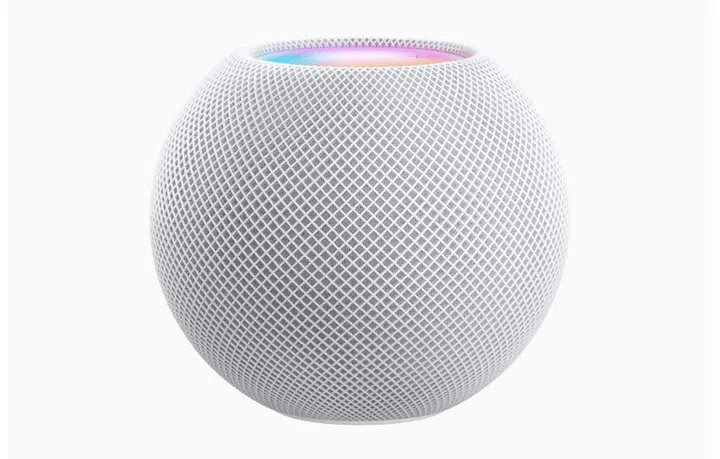 The Apple HomePod mini.