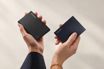 The Samsung P9 and P7 portable SSDs.