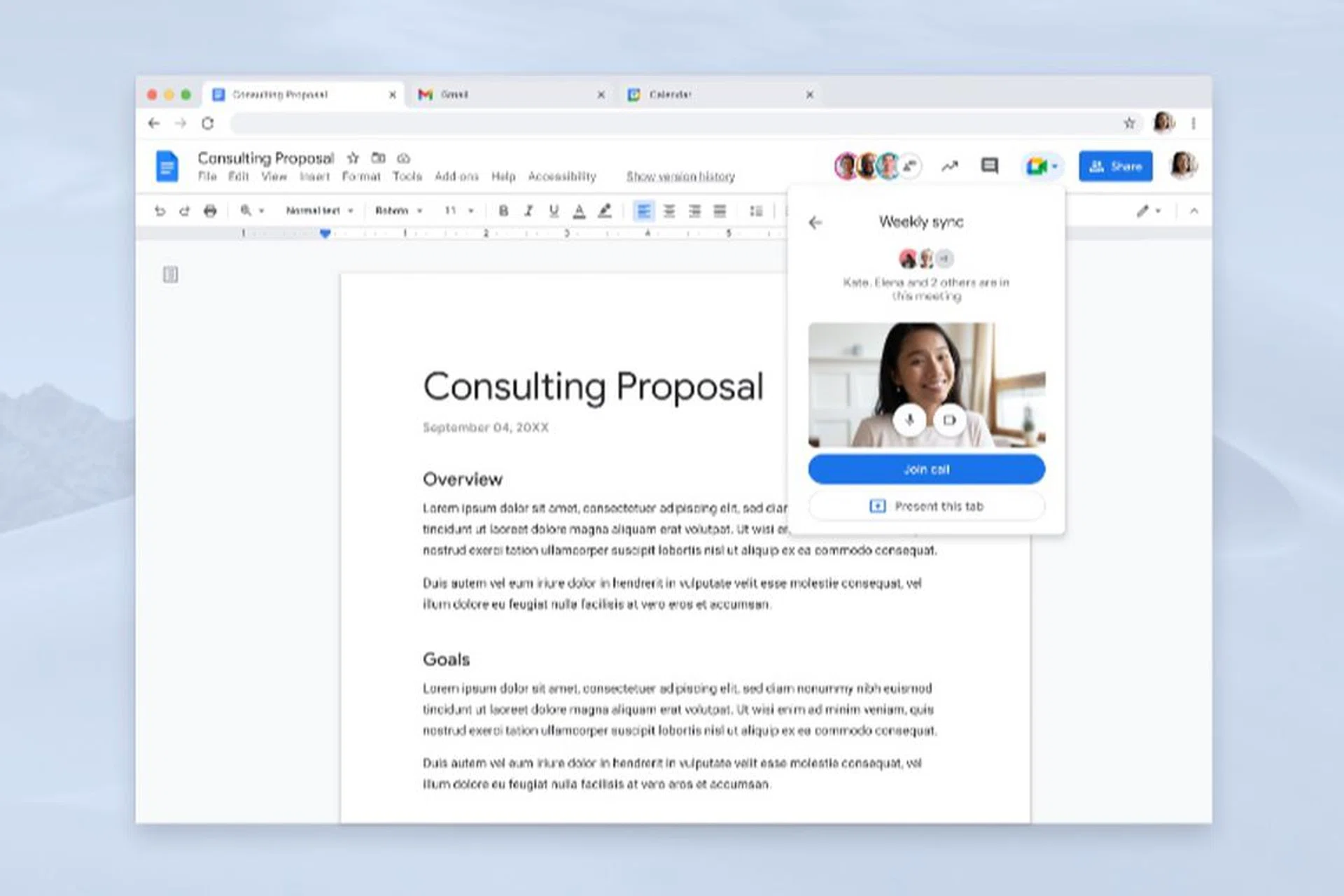 Make calls from within a document. Image courtesy of Google. 