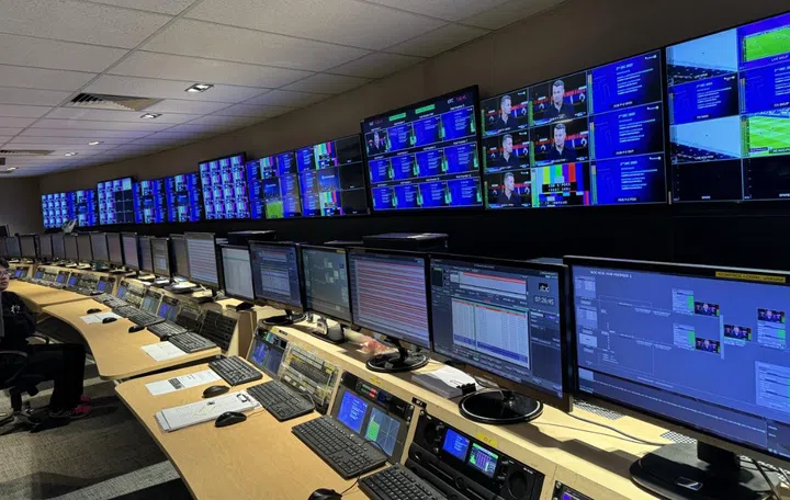 All of the EPL content you watch is streamed from this room that Encompass Digital Media calls "The Arena".