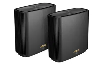 The ZenWiFi AX can be distinguished by its gold accents. (Image source: ASUS)