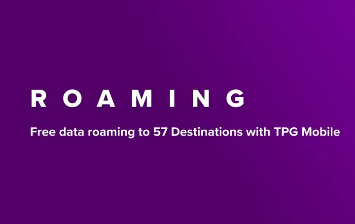 Subscribers going to countries in list A can get up to 2GB of roaming data for free. Image source: TPG. 
