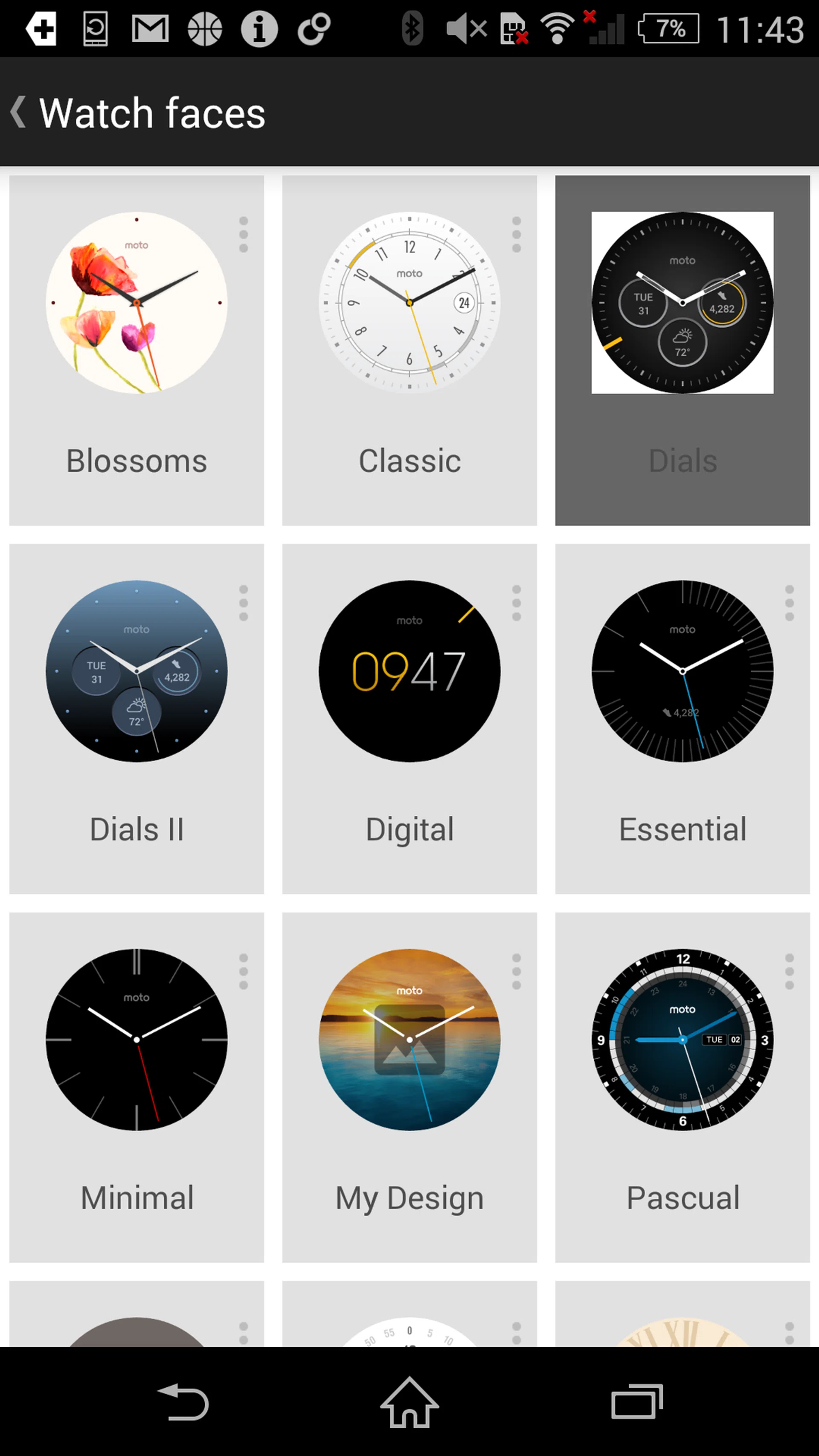 You get some new watch faces with built in widgets on the new Moto 360 (although they're now also made available to last year's model).
