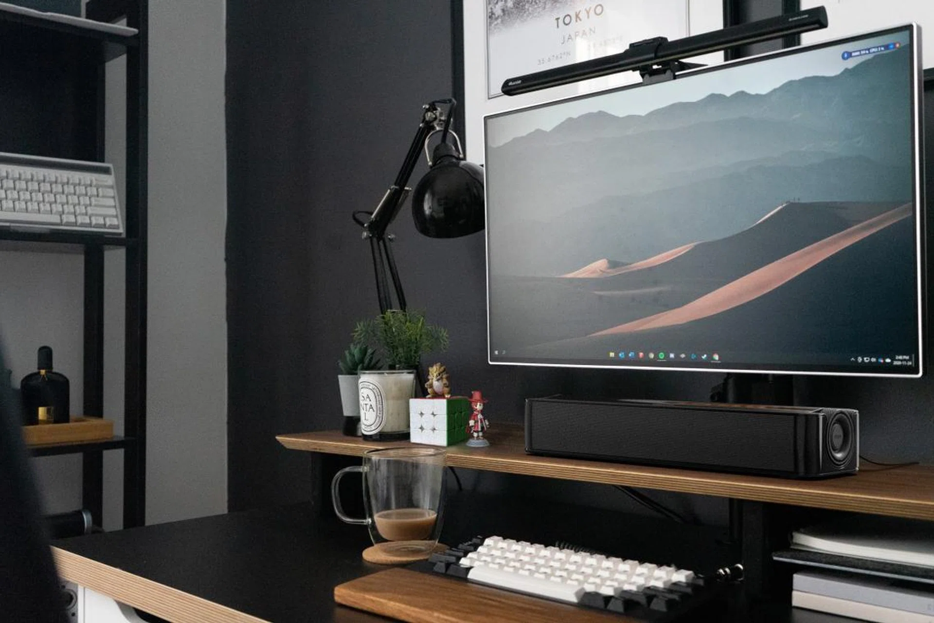An under-monitor speaker like the Creative Stage SE can fit easily into your current workspace without any clutter. (Image source: Creative)