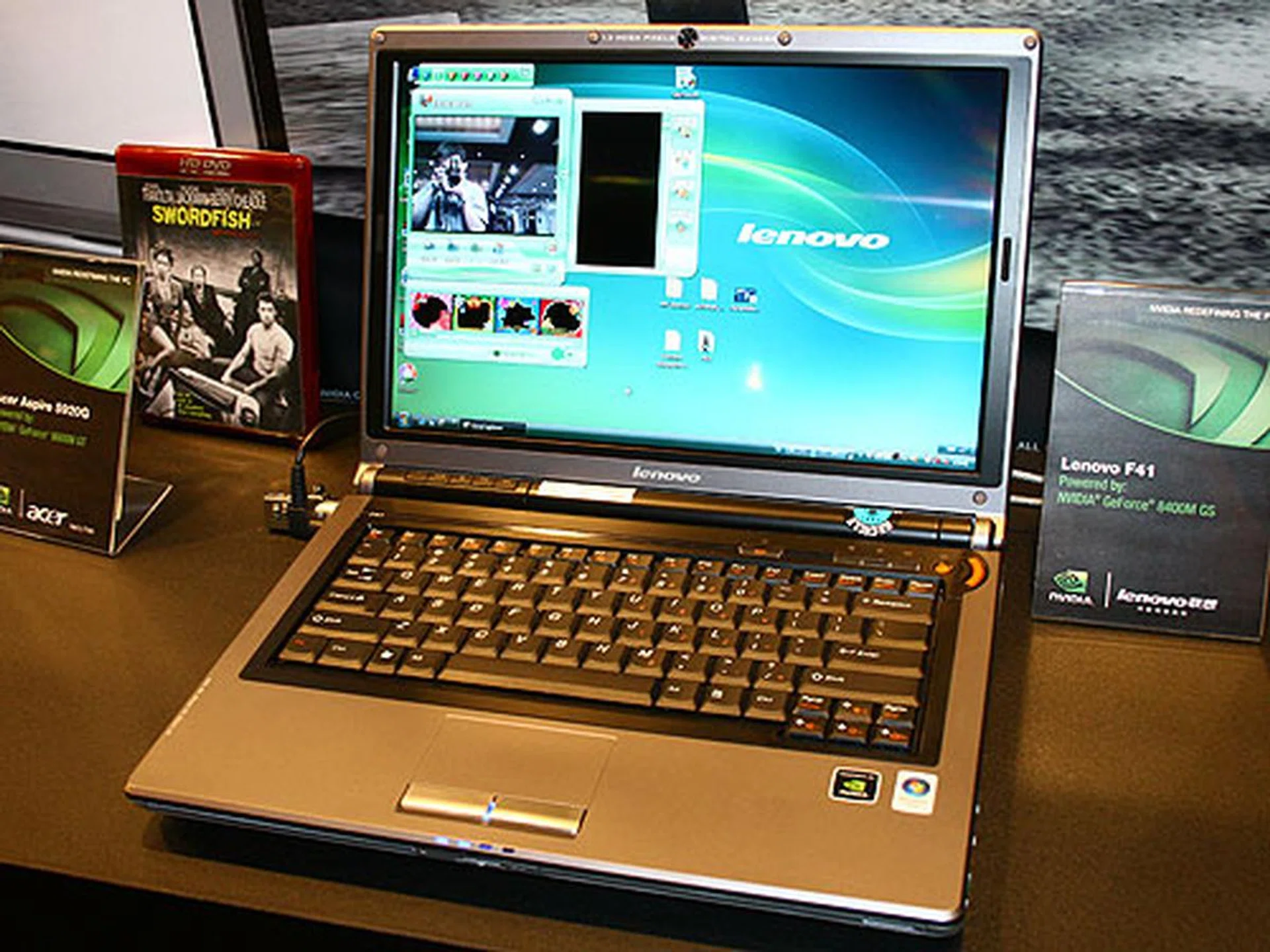  Similar to the F31, the Lenovo F41 is also powered by an NVIDIA GeForce 8400M GS.  