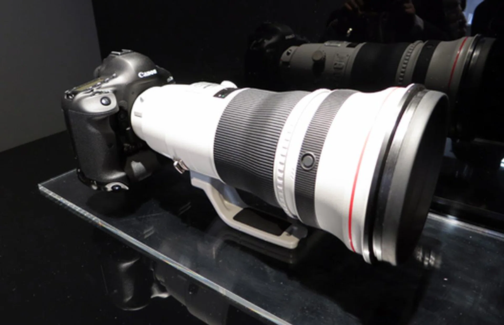 The EOS-1D X, shown here with the Canon EF 400mm f/2.8L IS II USM lens.