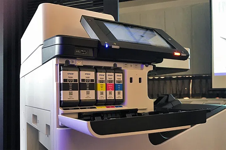 A full set of cartridges can do up to 100,000 B&W prints and 50,000 color prints.