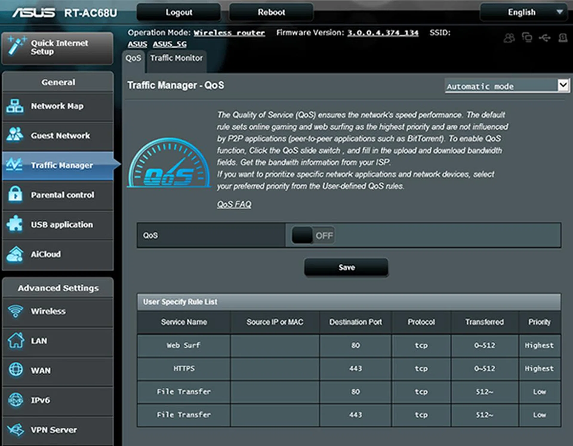 Note that QoS only helps if your bandwidth is completely saturated.
