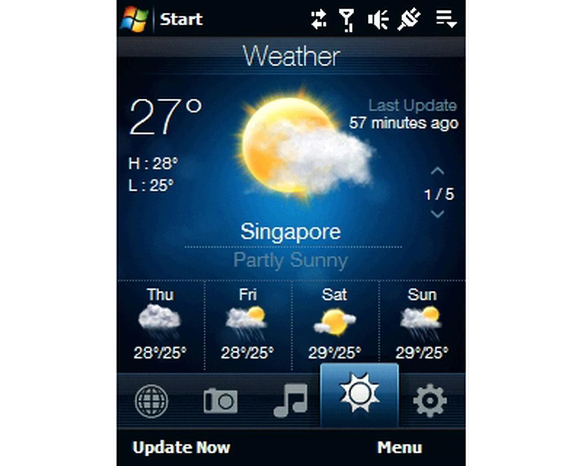 Similarly, you won't have the motion intensive graphics on the Weather tab, but this new interface is more than sufficient for your daily weather checks.