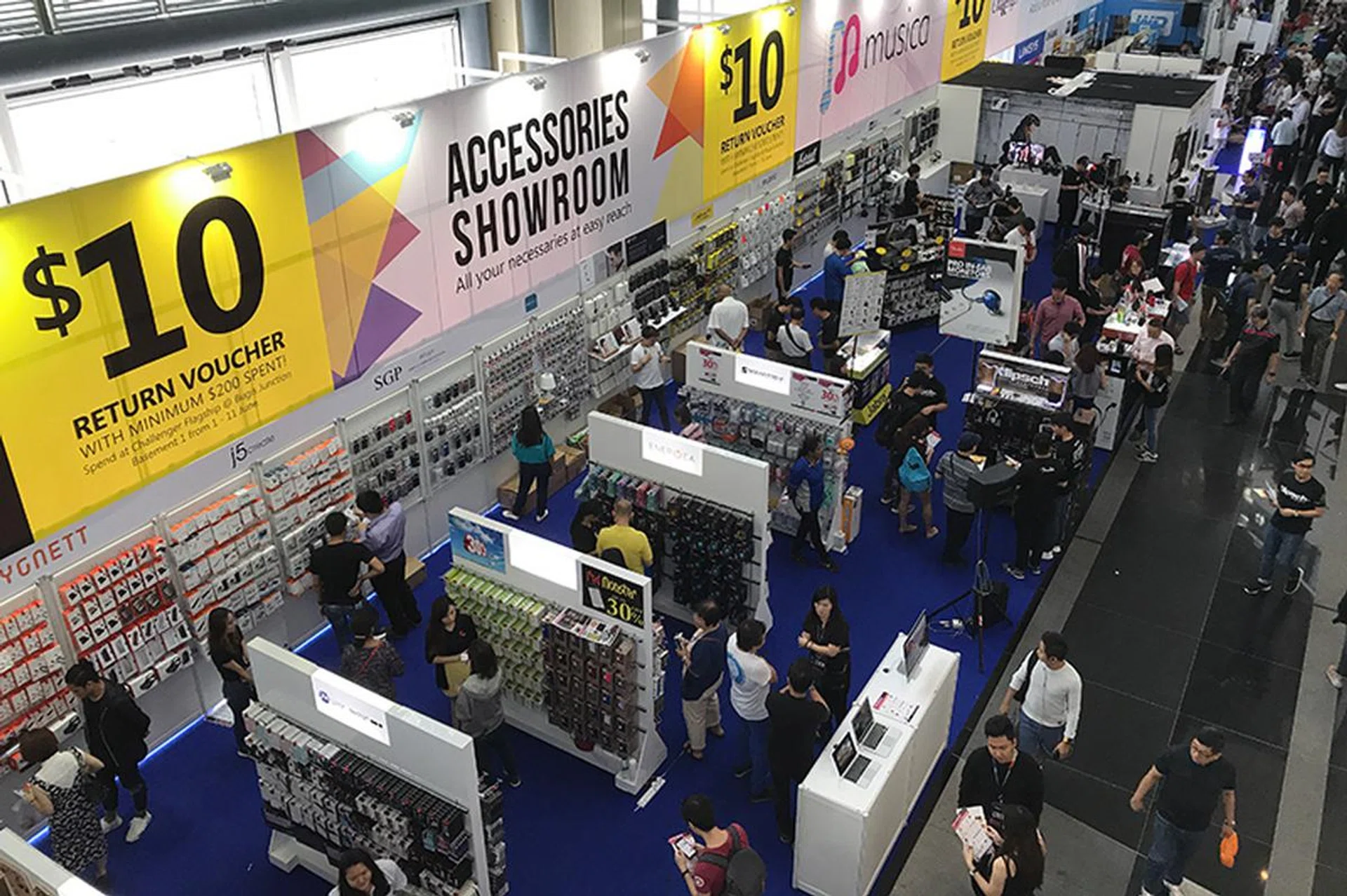 Level 3 is taken up by Challenger. Here's where you find notebooks, networking products, headphones, Apple products, wearables, and bags.