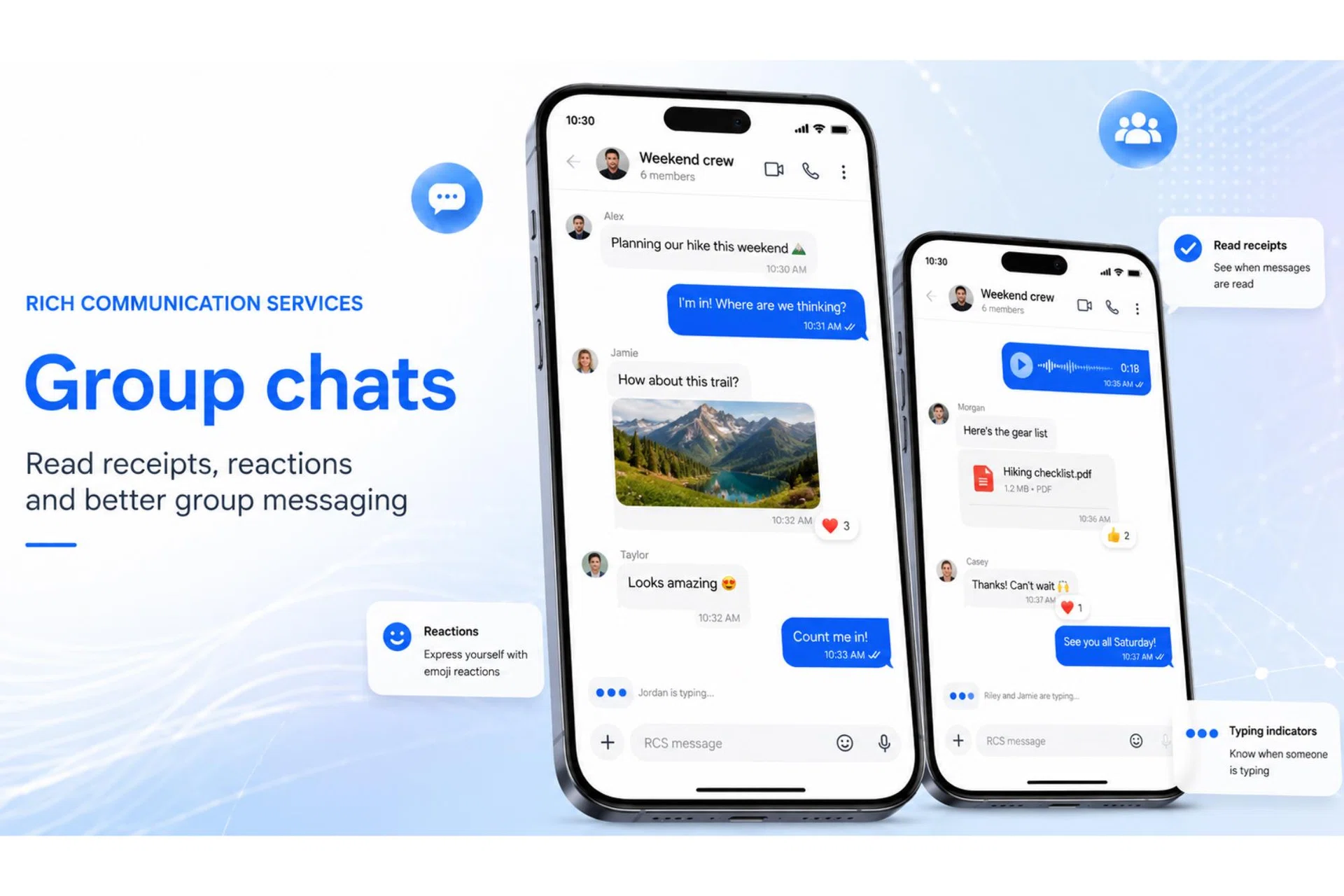 Image having a proper group chat with a user of a different smarphone brand.