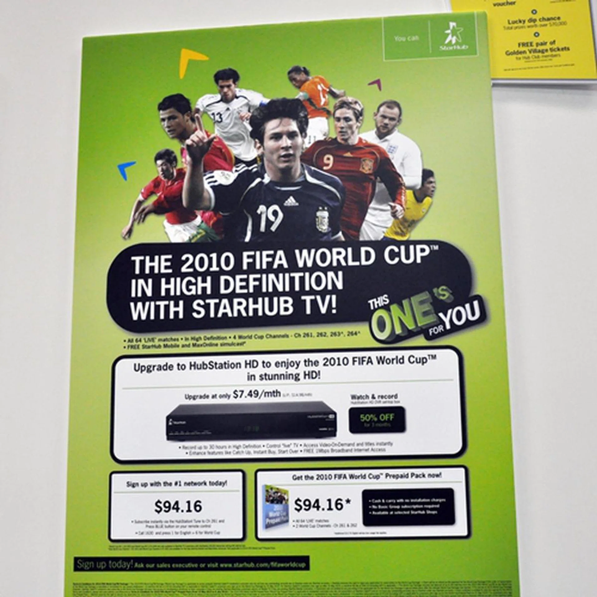 With the World Cup just hours away, Starhub has thrown in a sweet deal to entice football lovers to upgrade to Hubstation HD for under $8 per month.