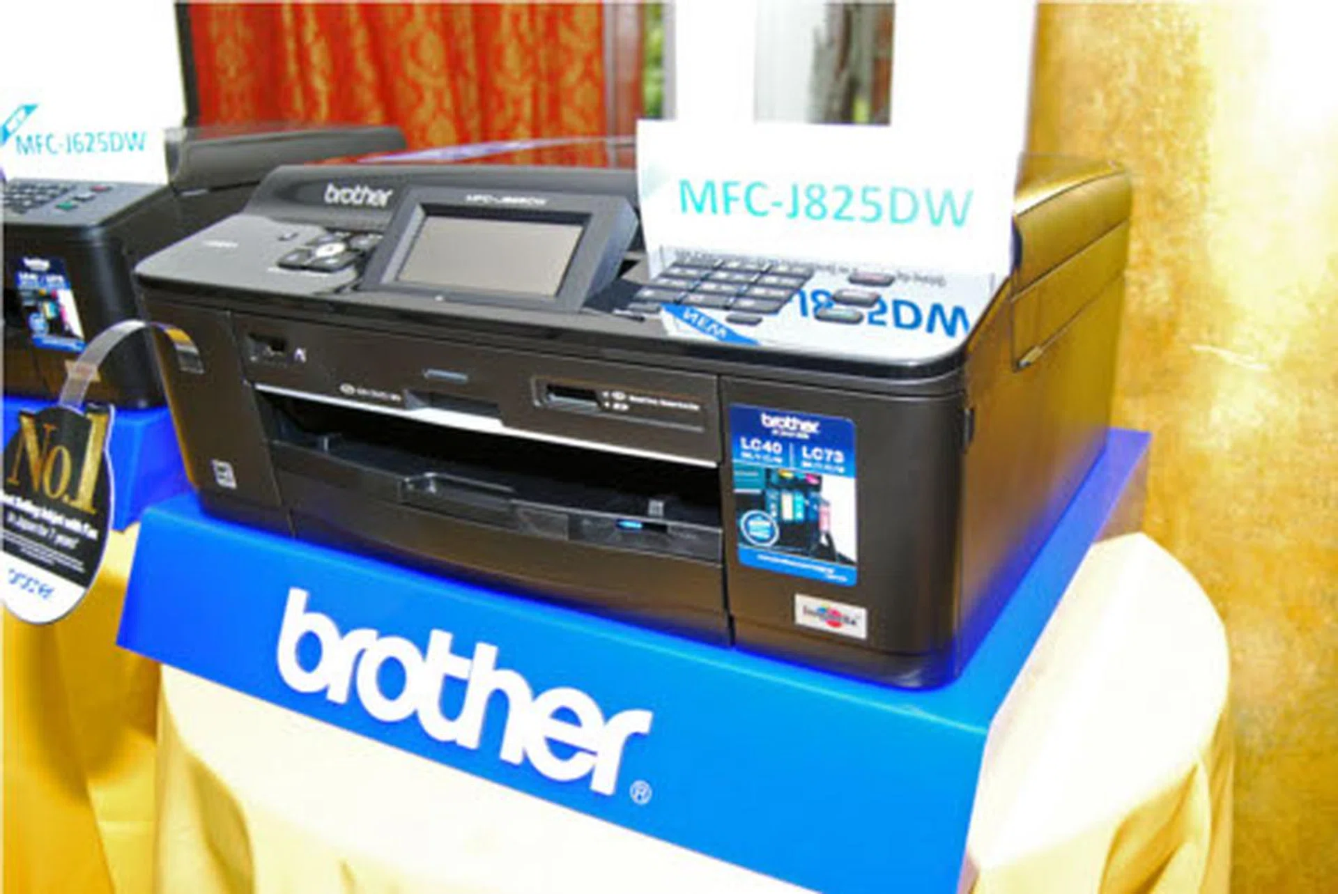 The cream of the crop: the MFC-J825DW does it all. Full AIO functionality with fax, duplexer for double-sided printing, direct and web-based printing, including apps to interface with the printer from your smartphone anywhere around the world.