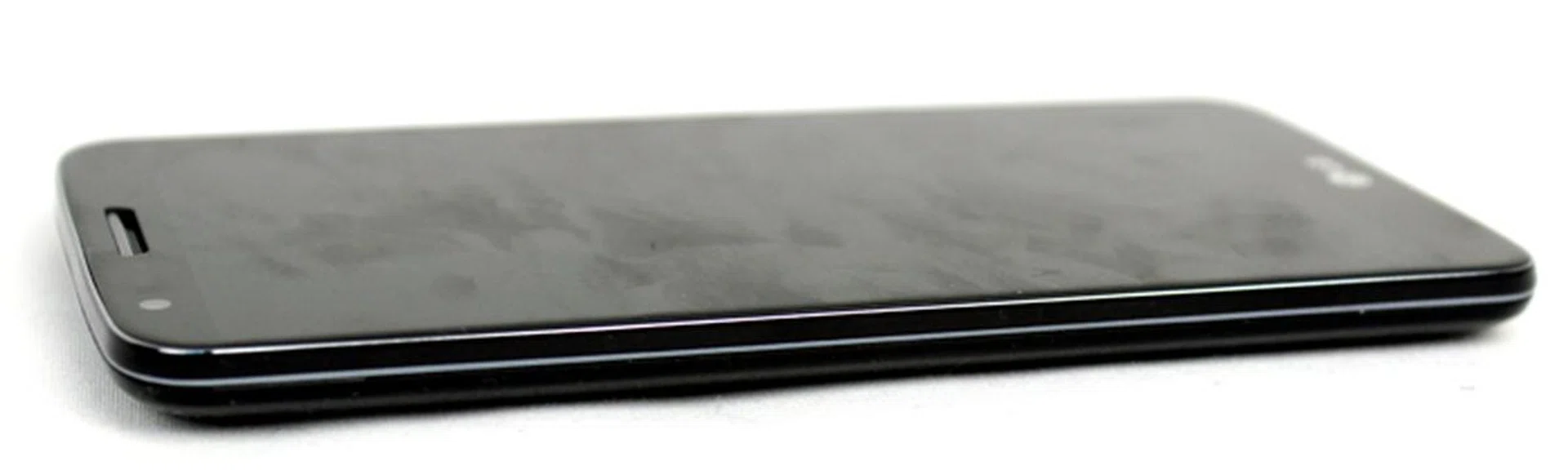 Not the most exciting phone design. The glossy display also picks up fingerprints rather easily.